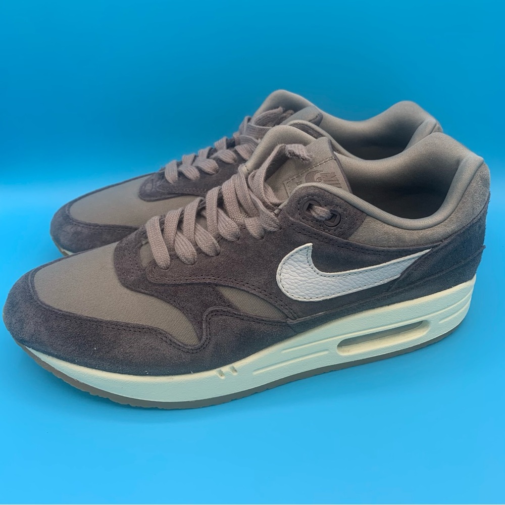 Men’s Nike Air Max 1 Premium Crepe Soft Grey Shoe FD5088-001 Sneaker Size 9 - Picture 9 of 10